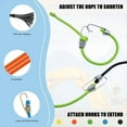 thumbnail image 3 of Small Bungee Cords with Hooks 12 Pack, Adjustable Rubber Elastic for Luggage Roof Rack Hanging Outdoor, 3 of 6