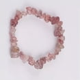 thumbnail image 3 of K-KED Natural Healing Quartz Gravel Hand Strings Crystal Gems Stretchy Bracelet Reiki-Strawberry Quartz-10pcs, 3 of 6