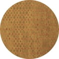 thumbnail image 1 of Ahgly Company Indoor Round Abstract Brown Contemporary Area Rugs, 8' Round, 1 of 4