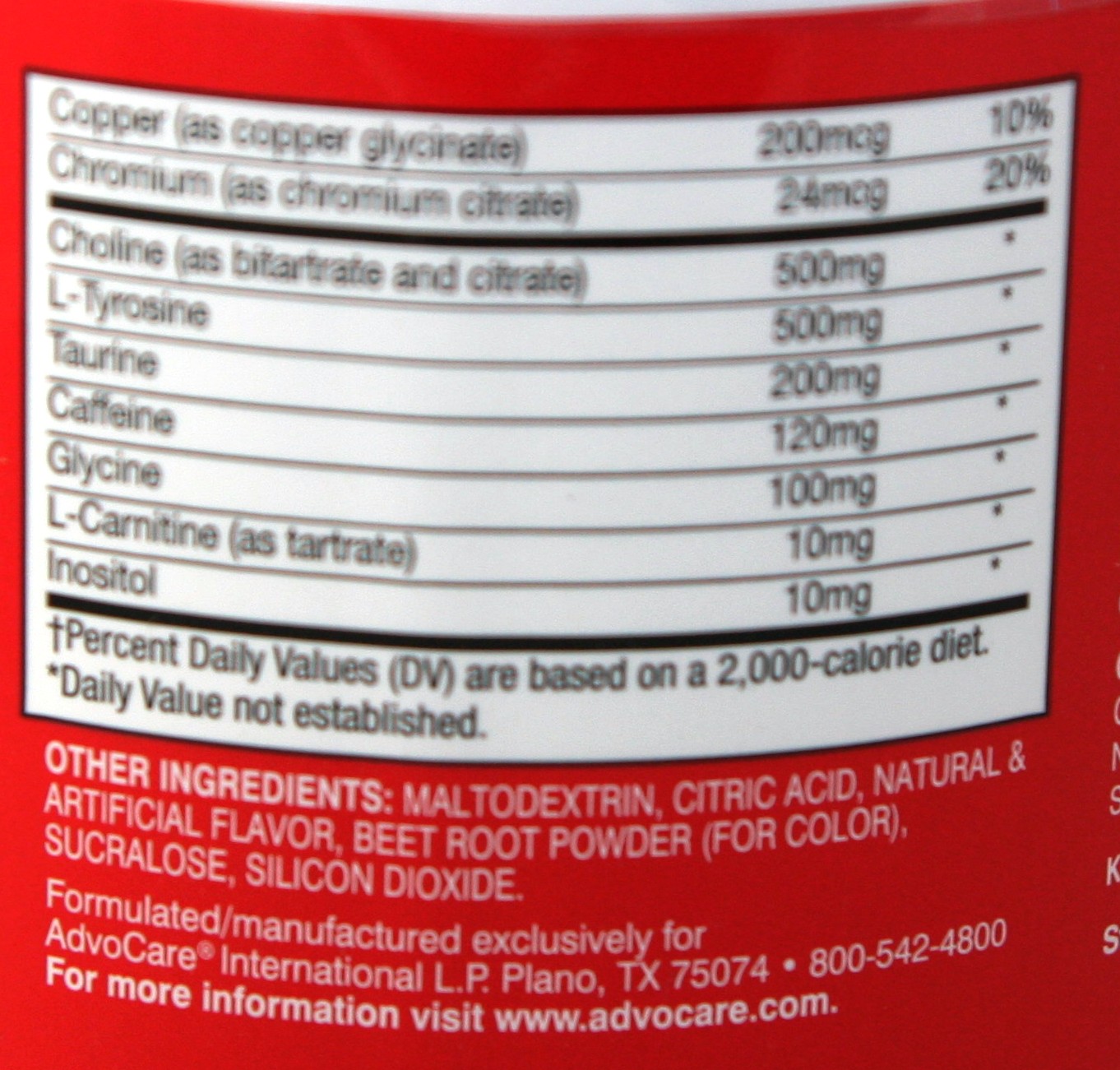 Advocare Spark Ingredients Label - Labels Ideas 2019