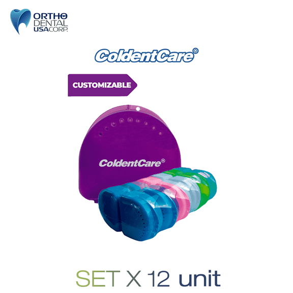 Orthodontic Retainer Double with Vent Holes Assorted pack of 12 pcs - Retainer Case