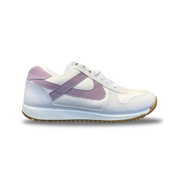 Tenis Panam Mujer Juvenil Moda Casual Textil Blanco Cómodos 23