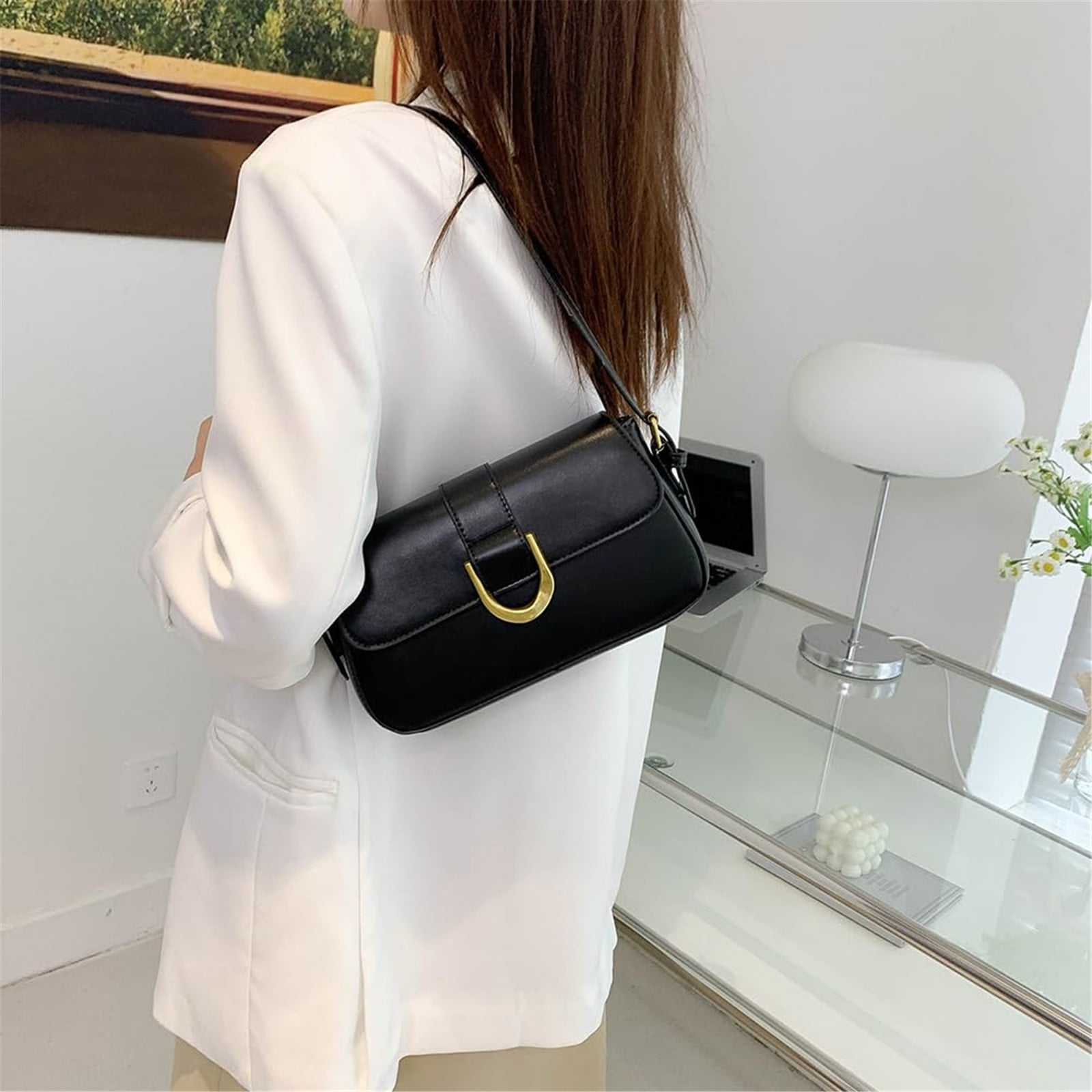 Jierger Small Shoulder Bag Purse for Women Handbag Clutch Purse Classic Retro Crossbody Bag Satchel for Women Shoulder Purses and Handbags for Men Women Outdoor Travel Work