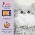 thumbnail image 3 of warmies Junior 9” Cat Stuffed Animal, Microwavable Heated Plushies and Weighted Soft Plush Toys, 3 of 7