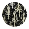 thumbnail image 4 of BANET Tree Table Cloth Round Gold and Black Reusable Tablecloth Waterproof Outdoor Tablecloth Table Cover for Kitchen Party Picnic Dining Decor 42"-46, 4 of 8