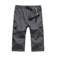 thumbnail image 3 of Cargo Pants Men Outdoor Performance Sun Hiking Straight Leg Camping Adventure Travel Hiking Trousers Dark Gray XXXL, 3 of 3