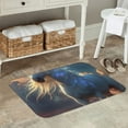thumbnail image 7 of Rateoe Starry Light White Horse Pattern Flannel Door Mat Indoor Outdoor Entrance, Waterproof All-Weather Doormat,Fade Resistant, Low Profile Entryway Mat 16x24in, 7 of 7