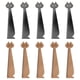 thumbnail image 1 of Cartoon Cat Ruler Set 10pcs Retro Wooden Drawing Tool for School, Home, and DIY Handwriting Practice, 1 of 3