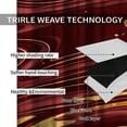 thumbnail image 5 of Thermal Insulated Room Darkening Window Curtains, Luxurious Wine Red Blackout Curtains, Door Curtains for Door Window with Geometric Gold Stripes for Bedroom Living Room Playroom-W42xL63in, 5 of 6