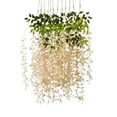 thumbnail image 2 of 12 Unids Flores Artificiales Sunnimix Glicina de Simulación Cuerda Plantas Colgantes Hiedra Seda Ratta Rosa claro, 2 of 8