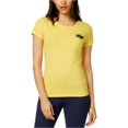thumbnail image 1 of maison Jules - Camiseta básica con diseño de libélula embellecida para mujer, amarillo, grande, 1 of 2