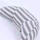 thumbnail image 3 of Cinturón de seguridad Almohada Cojín Cojín Cabeza Cuello Hombro Soporte suave para niños pequeños Viajes Raya gris y blanca, 3 of 5