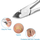 thumbnail image 4 of Cortaúñas para uñas gruesas o encarnadas - mango grande para un fácil agarre + acero inoxidable afilado Adepaton Accesorios para Manicure y Pedicure, 4 of 5