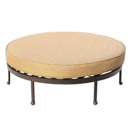 Darlee Santa Anita Round Patio Ottoman in Antique Bronze