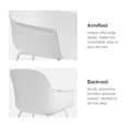 thumbnail image 2 of Armchairs Set of 4, Modern Dining Chair, Dining table chairs, Dining Cafe Chairs with Metal Legs for Dining Room , Living Room, Restaurant, 2 of 7
