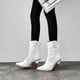 thumbnail image 3 of Botas vaqueras cálidas de tacón alto para mujer, 3 of 5