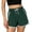 Green, variant on MIXUE Shorts For Women Summer Solid Color Elastic High Waist Drawstring Athletic Casual Workout Yoga Shorts Outwear,Gray,XXL