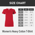 thumbnail image 3 of Gildan Heavy Cotton Taped Neck T-Shirt for Women, 100% Cotton Short Sleeve Red Tee, 2XL, 3 of 6
