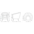 thumbnail image 2 of Manhattan Comfort Rosemont Velvet Accent Chair in Green and Gold, 2 of 2