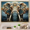 thumbnail image 1 of Designart Multi-Color Modern Gold framed wall art, Surrealism framed wall Art, The Elephant s Secret Surrealism , Surrealism framed wall art decor, 40x30 inches Gold Frame, 1 of 5
