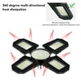 thumbnail image 3 of LED Security Ceiling Light, E27 Foldable High Brightness Professional Garage Lights 85-265V 100W  for Basement for Gym for Garage, 3 of 8
