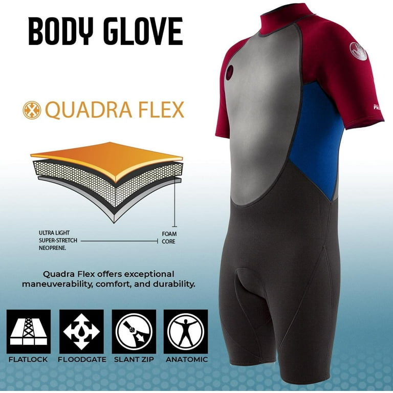 Body Glove Body Glove Pro 3 2/1mm Youth Back Zip Short Sleeve