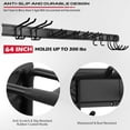thumbnail image 5 of 64" Heavy Duty Garage Tool Organizer Wall Mount - 300lbs Capacity, Adjustable Hooks, Anti-Rust, 5 of 8