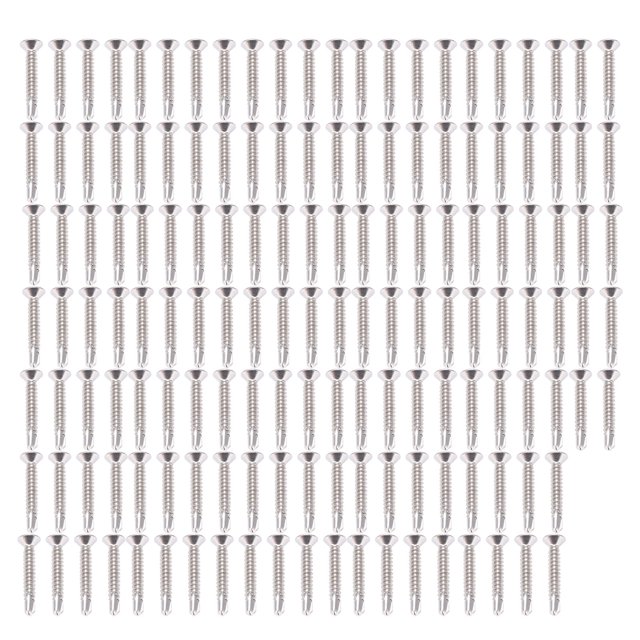 Tornillo de taladro de cabeza avellanada NikouMX 150 piezas Acero inoxidable