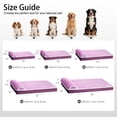 thumbnail image 6 of Exclusivo Mezcla Orthopedic Dog Bed with Head Pillow for Small and Medium Dogs, Removable and Machine-Washable Cover, 30"X20", Purple, 6 of 7