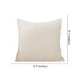 thumbnail image 3 of Funda de cojín estilo lino | Funda de almohada bohemia a cuadros para sofá y cama | Funda de cojín decorativa | Protector de almohada cuadrado de poliéster de 45x45 cm, 3 of 6