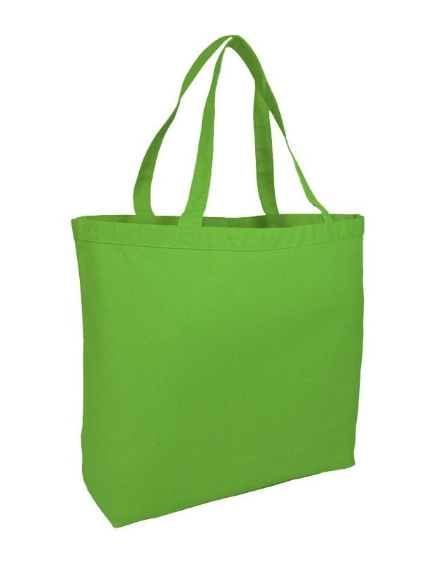 Set of 3 Extra Large Canvas Tote Bag w/Velcro Closure Craft Beach