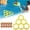 A, variant on Noothes Floating Pool Tossing Game Colorful Inflatable Ring Toss Set with Soft Foam Balls for Summer Outdoor Fun and Parties