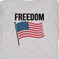 thumbnail image 4 of Inktastic Freedom American Flag Boys or Girls Long Sleeve Toddler T-Shirt, 4 of 5