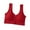 Red, variant on QNANSPI Women Sports Bras,Everyday Bras,Sports Bra Front Hook Solid Color Wide Strap Full Cup Minimize Support Wirefree