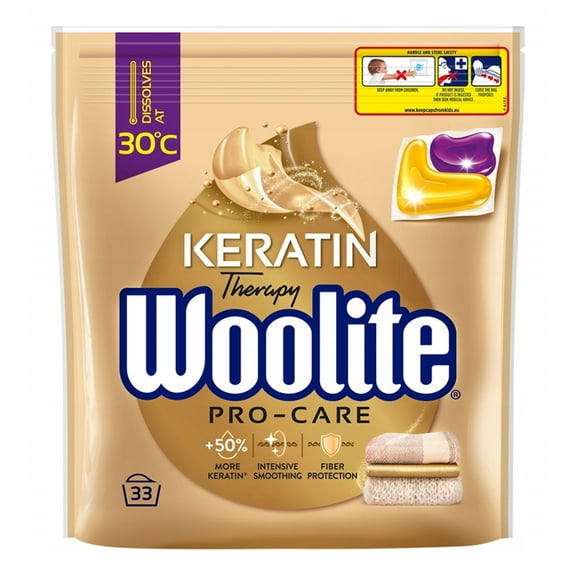 Woolite laundry capsules KERATIN Therapy -33 caps- 1 bag