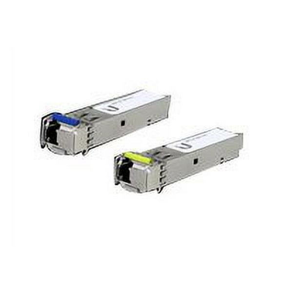 Ubiquiti U Fiber Single-Mode - SFP (mini-GBIC) transceiver module - 1GbE - 1000Base-BiDi - LC single-mode - up to 1.9 miles - 1550 nm / 1310 nm (pack of 20)
