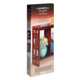 thumbnail image 3 of Wood Side Table 3 Shelves Storage Cutout Accents Slim Sofa Mahogany, 3 of 5