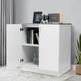 thumbnail image 3 of Costway Cuisine Buffet Buffet Armoire de Rangement W / Portes et Étagères Armoire Console Table, 3 of 10