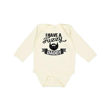 

Inktastic I Have a Fuzzy Daddy Beard Gift Baby Boy or Baby Girl Long Sleeve Bodysuit