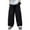 Black, variant on Toddler Boys Casual Elastic Waist Wide Leg Pants Straight Fit Pure Color Trousers Spring Clothes Size 3-4T