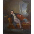 thumbnail image 2 of George Chinnery 15x18 Gold Ornate Wood Frame and Double Matted Museum Art Print Titled - Portrait of a Gentleman, 2 of 4