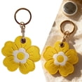 thumbnail image 7 of Vjnyvs Flower Design AirTag Cover Leather AirTag Keyring Case Small Tracker Cover for Wallet Backpack Luggage Hanging Decor, 7 of 7