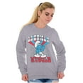 thumbnail image 4 of Hefty Smurf American Muscle USA Sweatshirt for Men or Women Brisco Brands S, 4 of 6