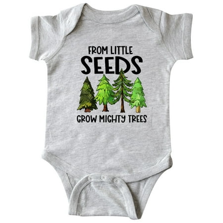 

Inktastic From Little Seeds Grow Mighty Trees Gift Baby Boy or Baby Girl Bodysuit