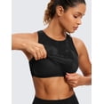 thumbnail image 4 of CRZ YOGA Butterluxe Racerback Longline Sports Bras for Women Padded Crop Workout Tank Top, 4 of 4