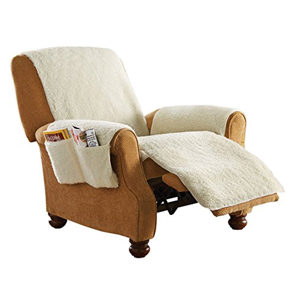 Collections Etc Protective Fleece Recliner Furniture Cover