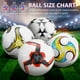 thumbnail image 3 of Paquete de 4 balones de fútbol Tradder, tamaño 5, con bomba, 22 cm, 3 of 6