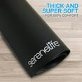 thumbnail image 6 of SereneLife Premium Portable Fitness Exercise Mat - 36" x 72" Non-Slip Gym Training Equipment Floor Protection - Yoga, Workout, Jump Rope - for Bigger Treadmill, Elliptical, Bike, Bench, Power Rack, 6 of 8