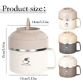 thumbnail image 3 of Ramen Bowl Set Soup Bowl With Lid And Handles Stainless Liner Dishwasher, 3 of 7