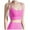 Pink, variant on Butterluxe Womens Bra Y Back Sports Bra Padded Racerback Low Impact Spaghetti Thin Strap Workout Yoga Bra Brassiere Bralette Basic Sleeping